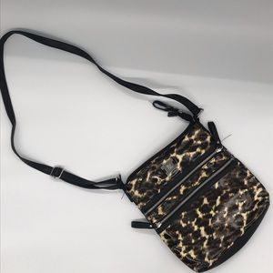 Style and Co. leopard 3 zippered crossbody bag